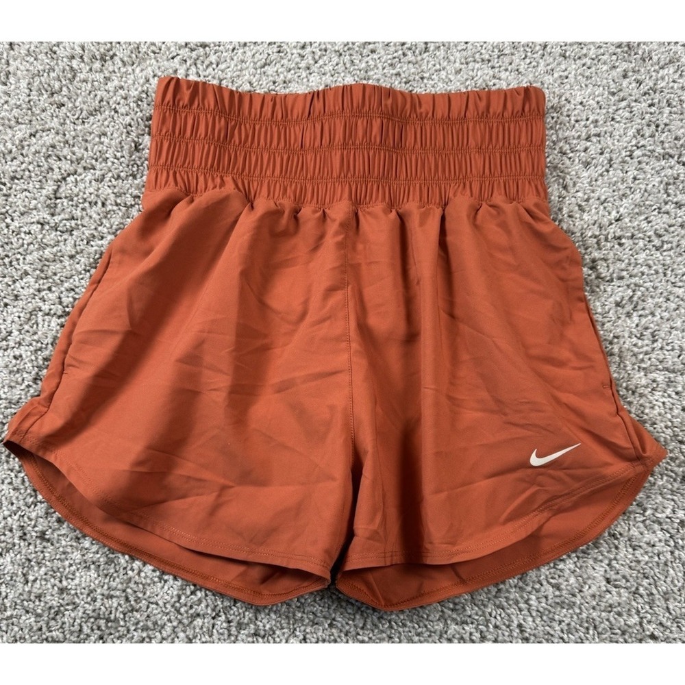 NEW Nike Dri Fit Womens Athletic Shorts Running Workout Burnt Orange Small